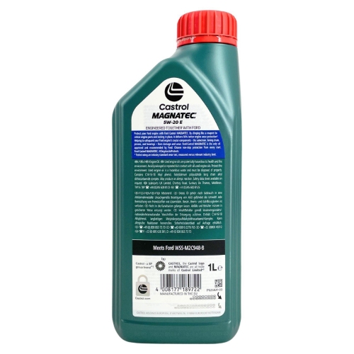 Motor&ouml;l Motoren&ouml;l Castrol Magnatec 5W-20 E f&uuml;r Ford - 1 Liter Flasche 15F8D3