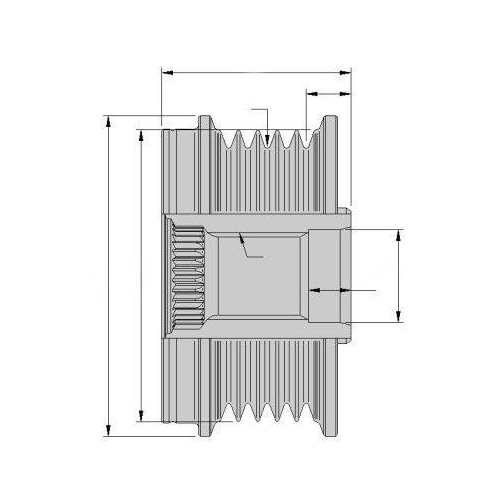 HELLA Generatorfreilauf 9XU 358 038-771
