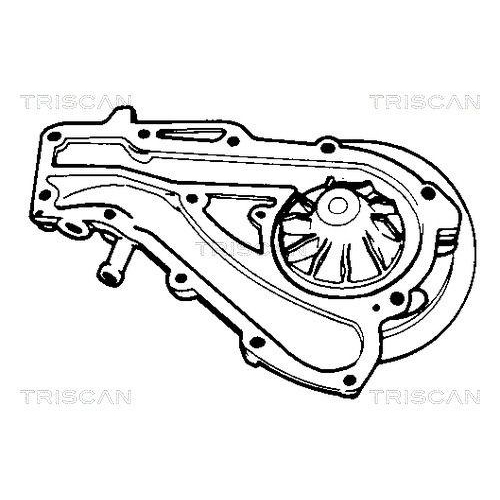 TRISCAN Wasserpumpe, Motork&uuml;hlung 8600 25814