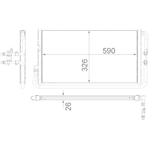 MAHLE Niedertemperaturkühler, Ladeluftkühler BEHR *** PREMIUM LINE *** CR 1044 000P