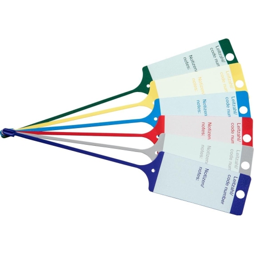 100 Schl&uuml;sselanh&auml;nger Fix mit Bedruckung flache und schmale Schlaufe 210 x 35