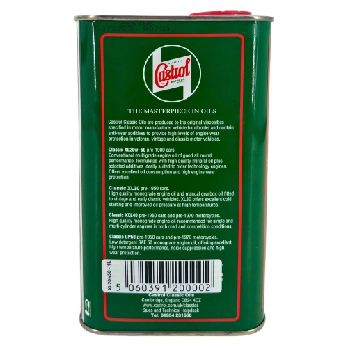 Motor&ouml;l Motoren&ouml;l Castrol Classic XL 20W-50 API SF API CC - 1 Liter 1925/7176