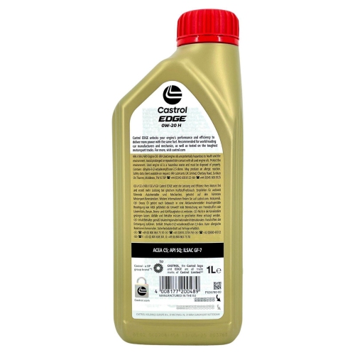 Motor&ouml;l Motoren&ouml;l Castrol Edge H 0W-20 1 Liter Flasche 16185A