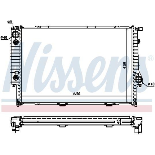 NISSENS Kühler, Motorkühlung 60748A