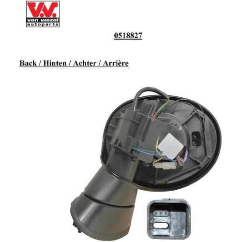 VAN WEZEL Au&szlig;enspiegel * HAGUS * 0518827