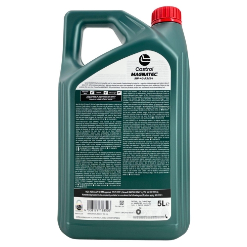 Motor&ouml;l Castrol Magnatec 5W-40 A3/B4 API SP Mercedes Renault VW 5 Liter 15F64B