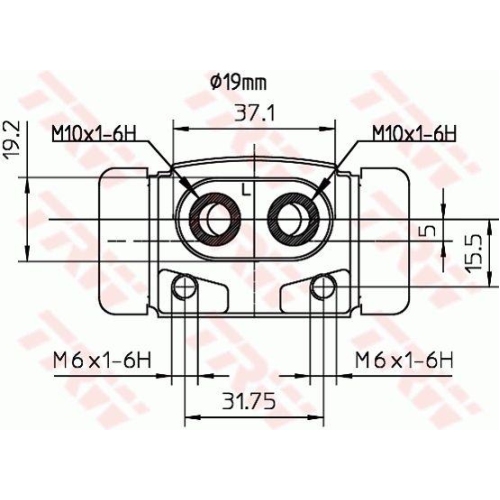 TRW Radbremszylinder BWD293