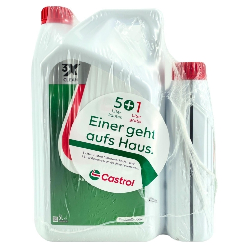 Motor&ouml;l Castrol GTX 10W-40 A3/B4 Fiat Mercedes Renault VW 5 Liter+1 Liter 6Liter