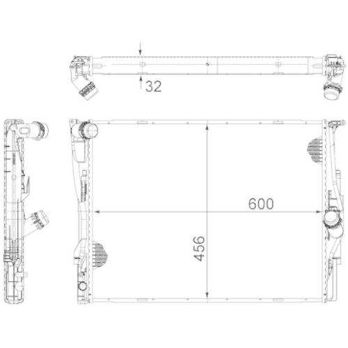 MAHLE Kühler, Motorkühlung BEHR *** PREMIUM LINE *** CR 1088 000P