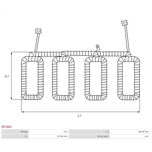 AS-PL Erregerwicklung, Starter Brandneu AS-PL