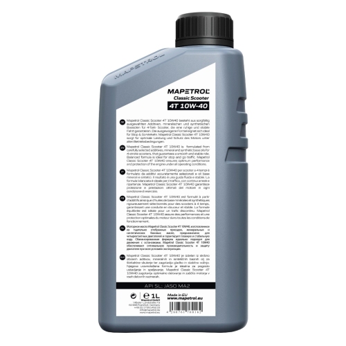 Motor&ouml;l Motoren&ouml;l Mapetrol Classic Scooter 4T 10W-40 1 Liter MAP0290