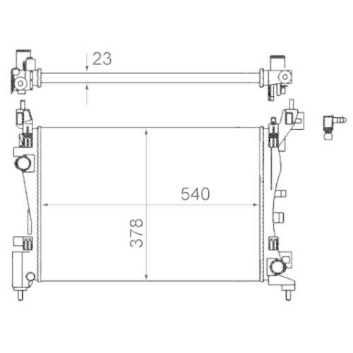 MAHLE K&uuml;hler, Motork&uuml;hlung BEHR CR 1121 000S