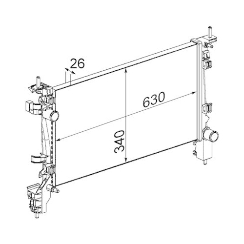 MAHLE K&uuml;hler, Motork&uuml;hlung BEHR CR 1130 000S