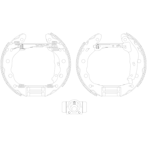 TEXTAR Bremsbackensatz Shoe Kit Pro 84056400