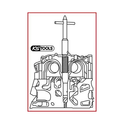 Injektoren-Sitz-Reinigungswerkzeug 1.6l PSA Common-Rail Diesel KS TOOLS 152.1395