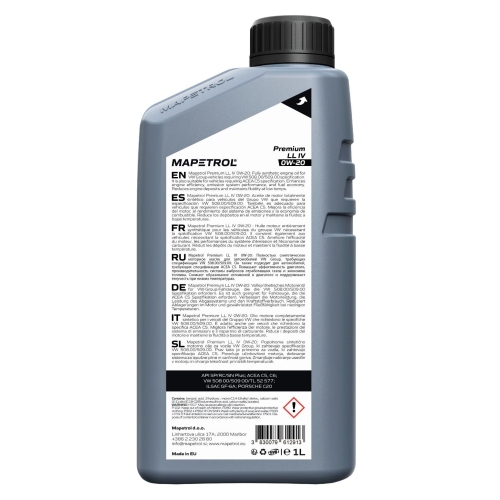 Motor&ouml;l Motoren&ouml;l Mapetrol Premium LL IV 0W-20 1 Liter MAP0083