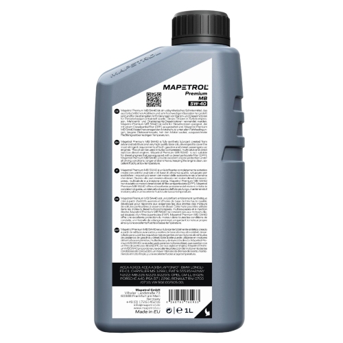 Motor&ouml;l Motoren&ouml;l Mapetrol Premium MB 5W-40 1 Liter MAP0157