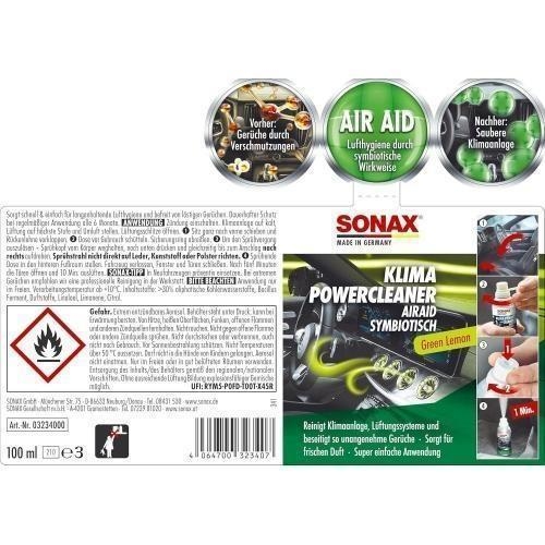 3x Klima Power Cleaner AirAid Klimaanlagenreiniger Duft 100ml SONAX 03234000