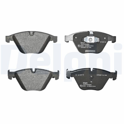DELPHI Bremsbelagsatz, Scheibenbremse LP2067
