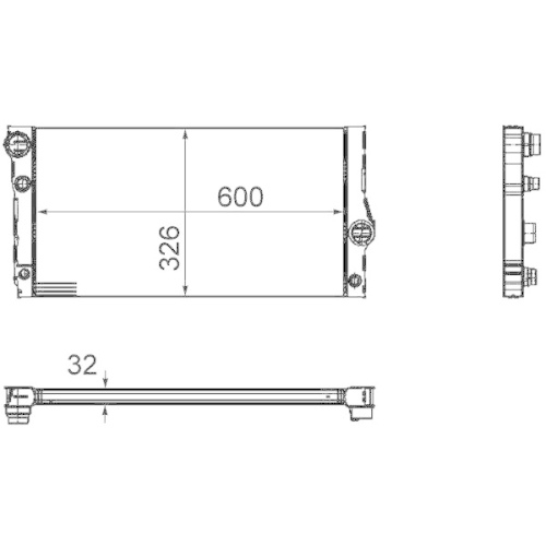 MAHLE Kühler, Motorkühlung BEHR *** PREMIUM LINE *** CR 1148 000P