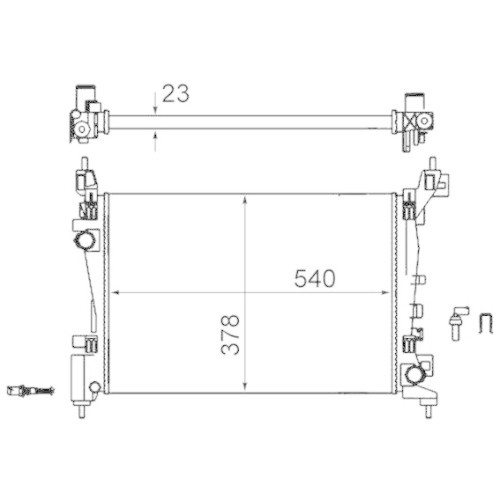 MAHLE K&uuml;hler, Motork&uuml;hlung BEHR CR 1182 000S