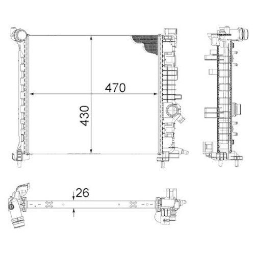 MAHLE K&uuml;hler, Motork&uuml;hlung BEHR *** PREMIUM LINE *** CR 1189 000P
