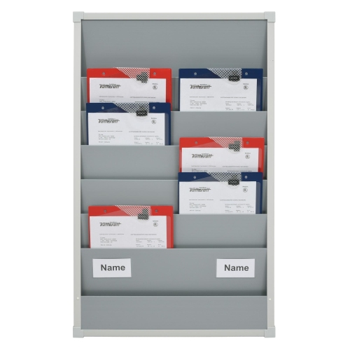 Zweireihige Planungstafel Werkstatt Ma&szlig;e 554 x 900 mm, Schienen 6, Gr&ouml;&szlig;e DIN A4