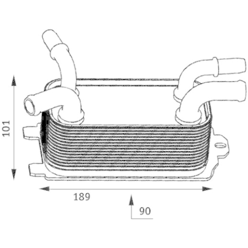 MAHLE Ölkühler, Motoröl BEHR *** PREMIUM LINE *** CLC 60 000P