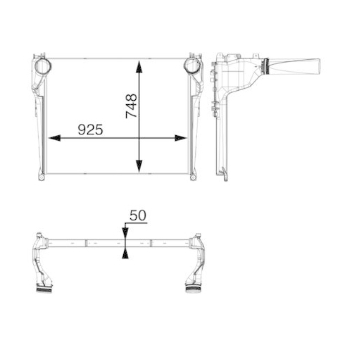 MAHLE Ladeluftkühler BEHR *** PREMIUM LINE *** CI 34 000P
