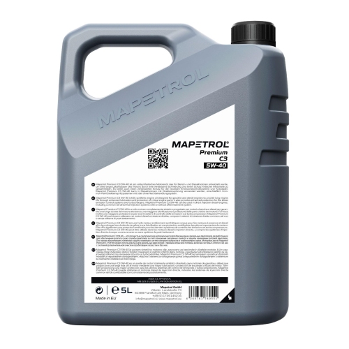 Motor&ouml;l Motoren&ouml;l Mapetrol Premium C3 5W-40 5 Liter MAP0045
