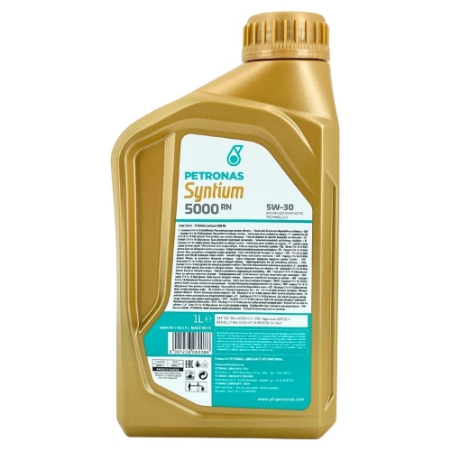 Motor&ouml;l Motoren&ouml;l SYNTIUM 5000 RN 5W-30, 1 Liter Flasche PETRONAS 70543E18EU