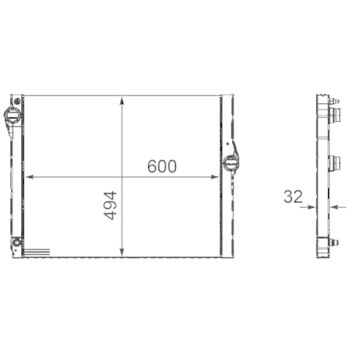 MAHLE Kühler, Motorkühlung BEHR *** PREMIUM LINE *** CR 1094 000P