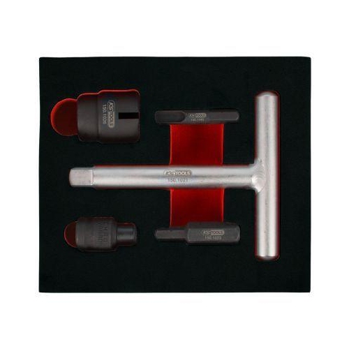KS Tools Steckschl&uuml;sseleinsatz-Set, &Ouml;lablassschraube mit T-Griff 150.1020