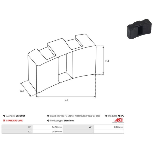 AS-PL Reparatursatz, Starter AS SGR0004