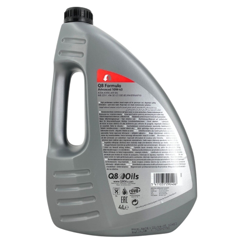 Motor&ouml;l Motoren&ouml;l Q8 Formula Advanced 10W-40 4 Liter 101118001654