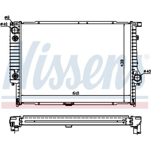 NISSENS Kühler, Motorkühlung 60597A