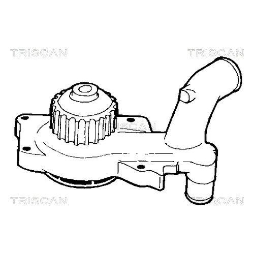 TRISCAN Wasserpumpe, Motork&uuml;hlung 8600 16068