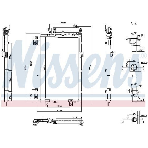 NISSENS Kondensator, Klimaanlage ** FIRST FIT ** 940833