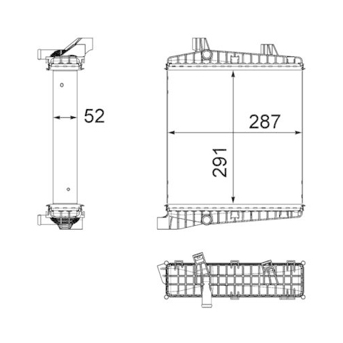 MAHLE Kühler, Motorkühlung BEHR *** PREMIUM LINE *** CR 1186 000P