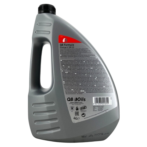 Motor&ouml;l Motoren&ouml;l Q8 Formula Prestige V 5W-30 4 Liter 112108401654