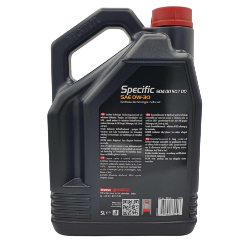 Motor&ouml;l Motoren&ouml;l 0W-30 Motul Specific 504 00 - 507 00 5 Liter Kanister 111381