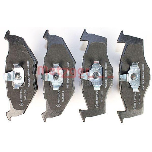METZGER AUTOTEILE Bremsbelagsatz, Scheibenbremse 1170023