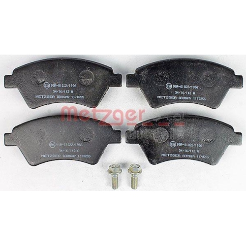 METZGER AUTOTEILE Bremsbelagsatz, Scheibenbremse 1170255