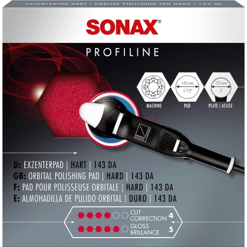 SONAX Aufsatz Poliermaschine ExzenterPad hart 143 DA 04944000