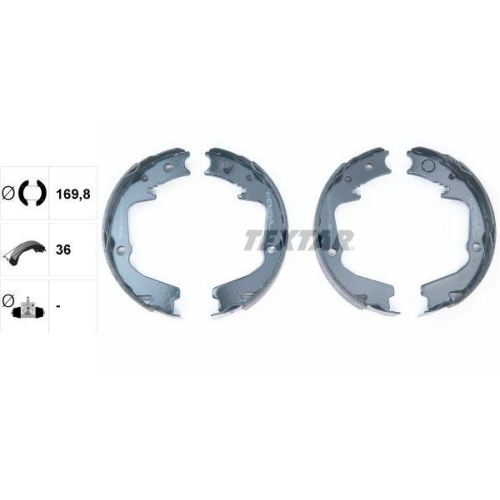 TEXTAR Bremsbackensatz, Feststellbremse 91080400