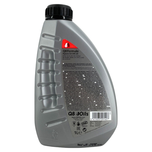 Motor&ouml;l Motoren&ouml;l Q8 Formula Hybrid C6 0W-20 1 Liter 104112201751