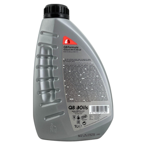 Motor&ouml;l Motoren&ouml;l Q8 Formula Exclusive RN FE 0W-20 1 Liter 101106301751