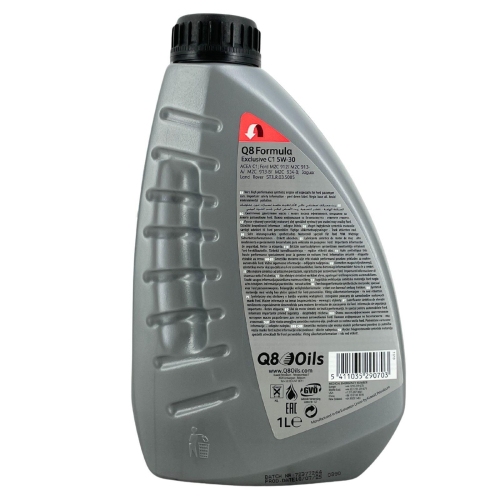Motor&ouml;l Motoren&ouml;l Q8 Formula Exclusive C1 5W-30 1 Liter 101106001751