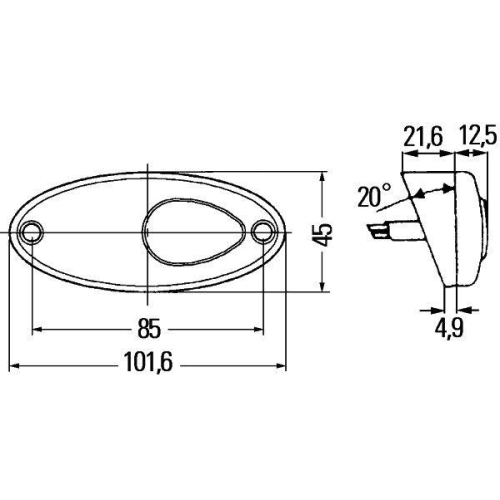 HELLA Positionsleuchte 2PF 964 295-257