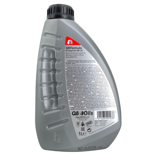 Motor&ouml;l Motoren&ouml;l Q8 Formula R Long Life 5W-30 1 Liter 101108001751